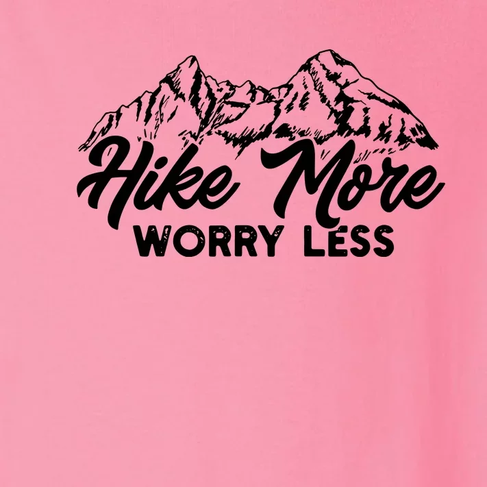 Hiker Hike More Worry Less Toddler Long Sleeve Shirt