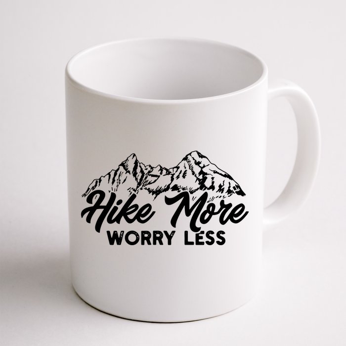 Hiker Hike More Worry Less Front & Back Coffee Mug