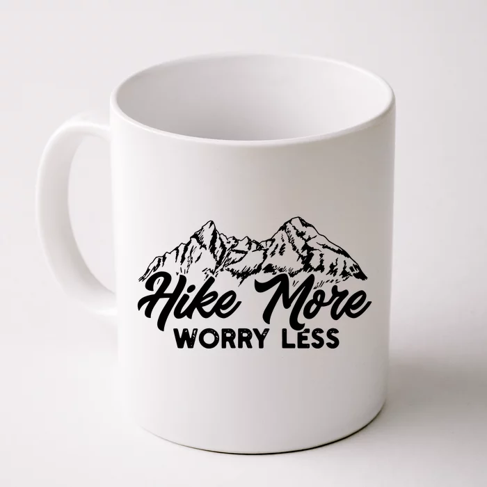 Hiker Hike More Worry Less Front & Back Coffee Mug