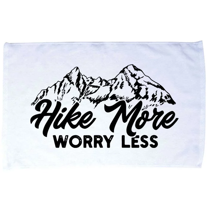 Hiker Hike More Worry Less Microfiber Hand Towel