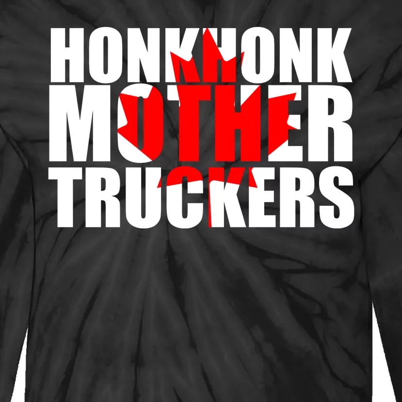 Honk Honk Mother Truckers Tie-Dye Long Sleeve Shirt