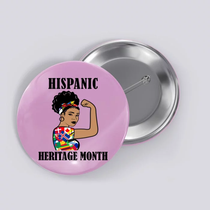 Hispanic Heritage Month Strong Button