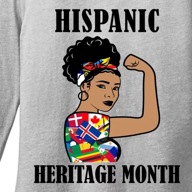 Hispanic Heritage Month Strong Womens CVC Long Sleeve Shirt