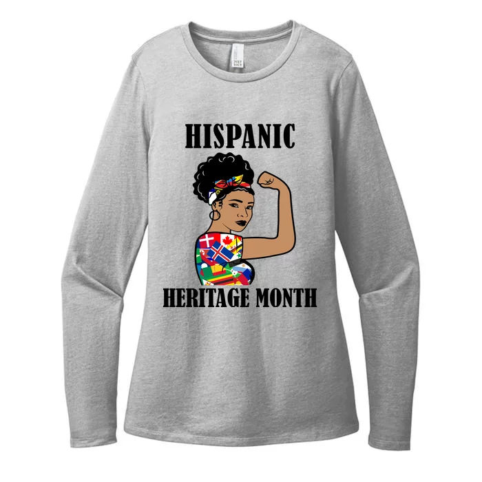 Hispanic Heritage Month Strong Womens CVC Long Sleeve Shirt