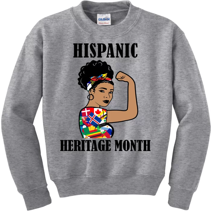 Hispanic Heritage Month Strong Kids Sweatshirt