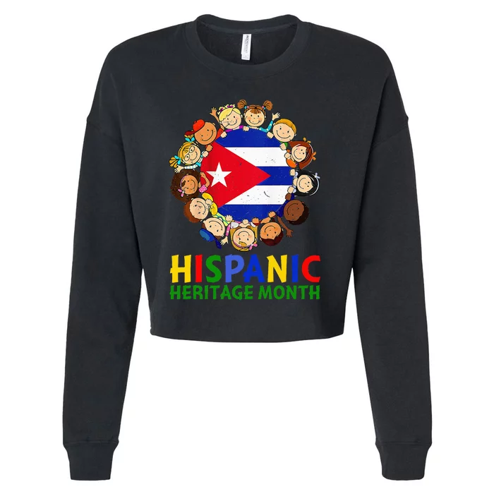 Hispanic Heritage Month Cuba Cropped Pullover Crew