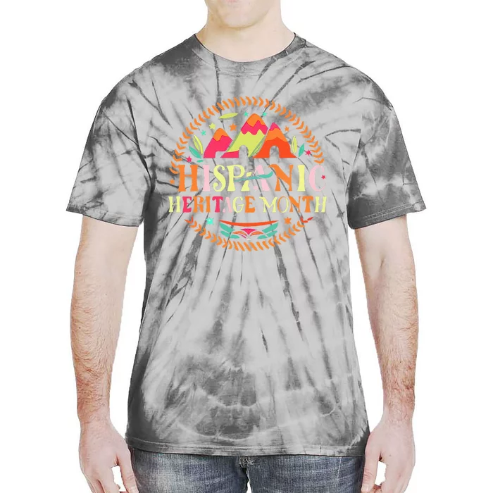 Hispanic Heritage Month Mes De La Herencia Hispana Tie-Dye T-Shirt