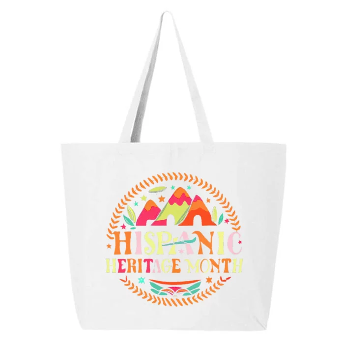 Hispanic Heritage Month Mes De La Herencia Hispana 25L Jumbo Tote