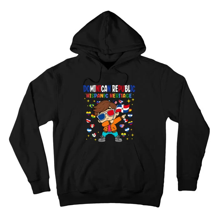 Hispanic Heritage Month Dominican Republic Flag Tall Hoodie