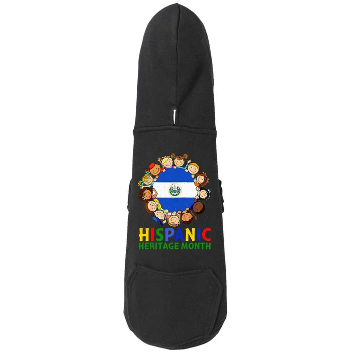 Hispanic Heritage Month El Salvador Doggie 3-End Fleece Hoodie