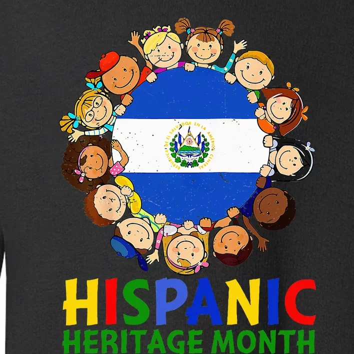 Hispanic Heritage Month El Salvador Toddler Sweatshirt