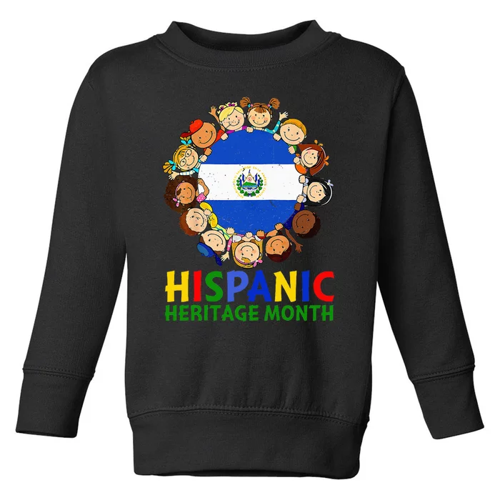 Hispanic Heritage Month El Salvador Toddler Sweatshirt