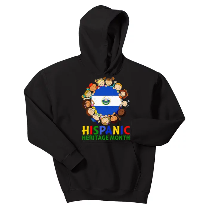 Hispanic Heritage Month El Salvador Kids Hoodie