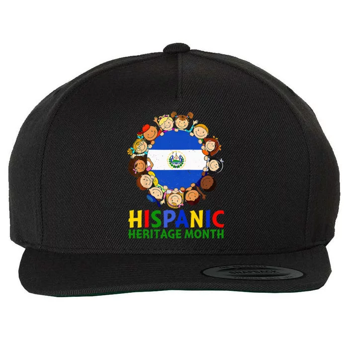 Hispanic Heritage Month El Salvador Wool Snapback Cap