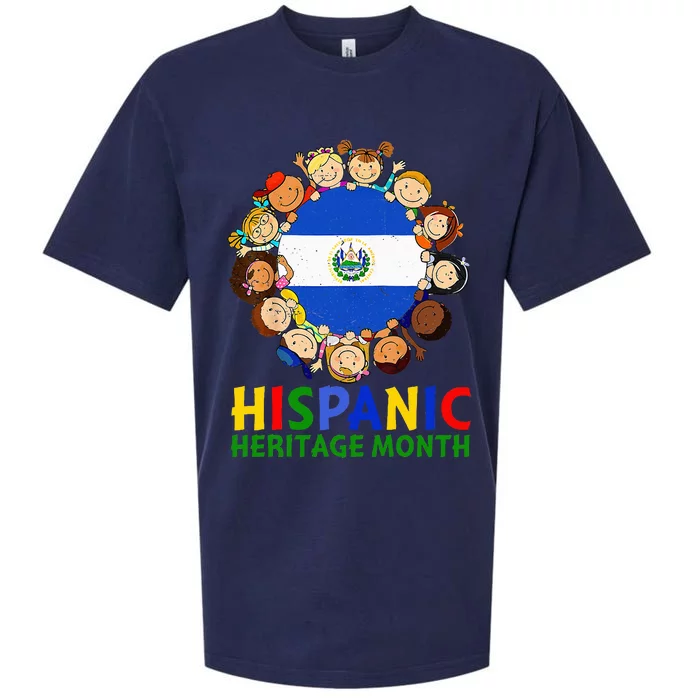 Hispanic Heritage Month El Salvador Sueded Cloud Jersey T-Shirt