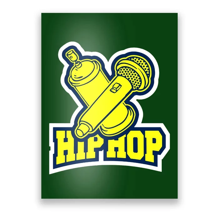 Hip Hop Microphone Poster