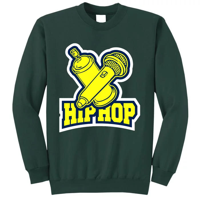 Hip Hop Microphone Tall Sweatshirt