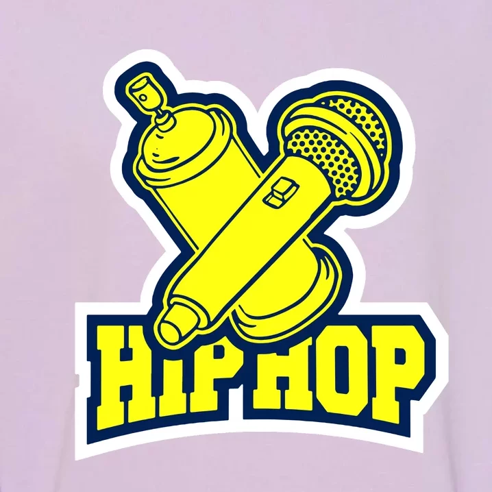 Hip Hop Microphone Garment-Dyed Sweatshirt