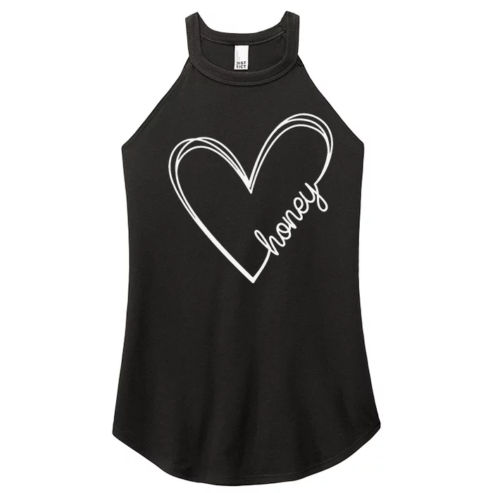 Heart Honey Mother's Day Best Honey Ever Grandma Birthday Women’s Perfect Tri Rocker Tank