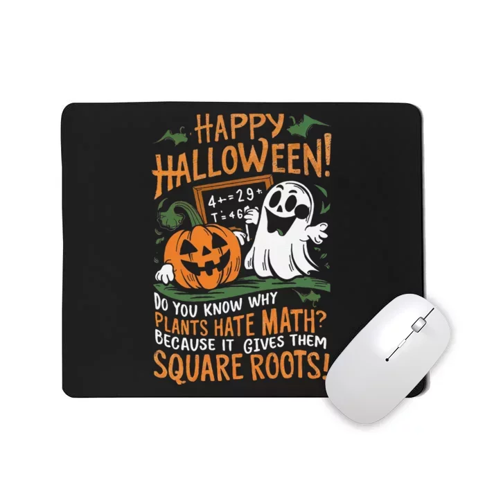 Happy Halloween Math Teacher Scientist Funny Mousepad