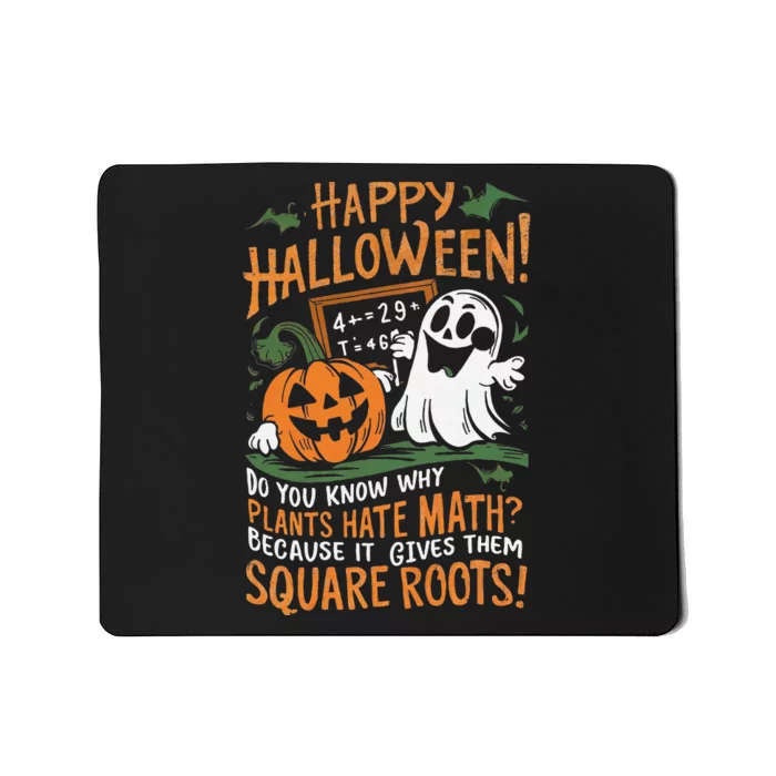 Happy Halloween Math Teacher Scientist Funny Mousepad