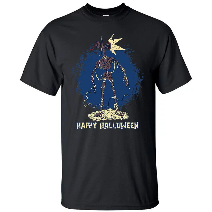 Happy Halloween Mummy Siren Head Costume For Kids Birthday Tall T-Shirt