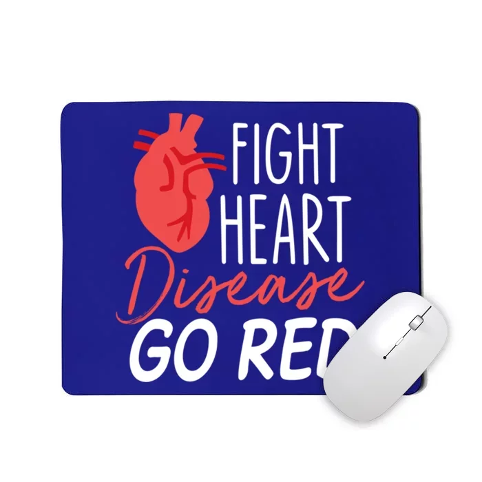 Heart Health Month Gift Go Red Gift Heart Disease Awareness Gift Funny Gift Mousepad