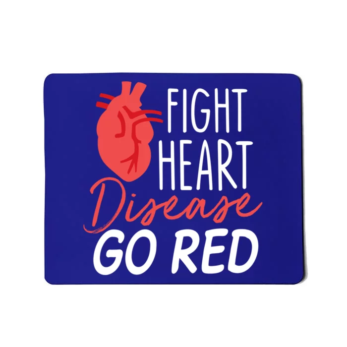 Heart Health Month Gift Go Red Gift Heart Disease Awareness Gift Funny Gift Mousepad