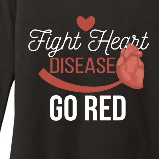 Heart Health Month Great Gift Go Red Great Gift Heart Disease Awareness Gift Womens CVC Long Sleeve Shirt