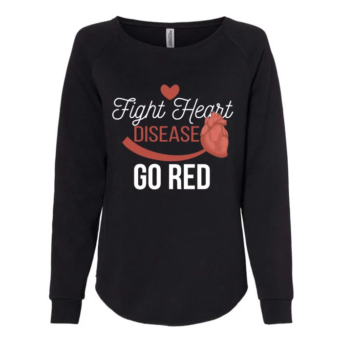 Heart Health Month Great Gift Go Red Great Gift Heart Disease Awareness Gift Womens California Wash Sweatshirt