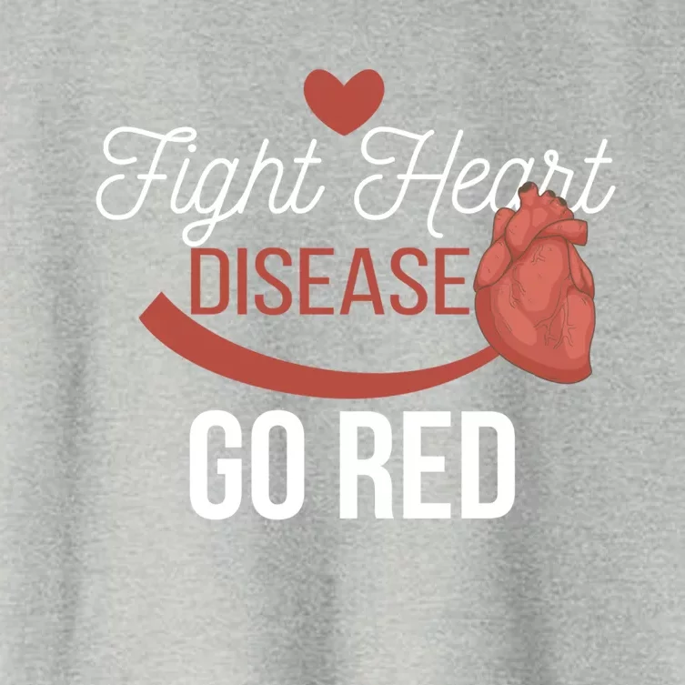 Heart Health Month Great Gift Go Red Great Gift Heart Disease Awareness Gift Women's Crop Top Tee