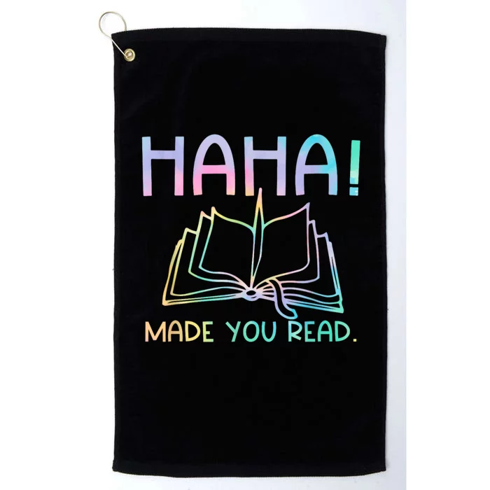 Ha Ha Made You Read Funny Reading Teacher Platinum Collection Golf Towel