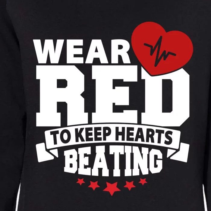 Heart Health Month Gift Wear Red Gift Heart Disease Awareness Gift Womens California Wash Sweatshirt