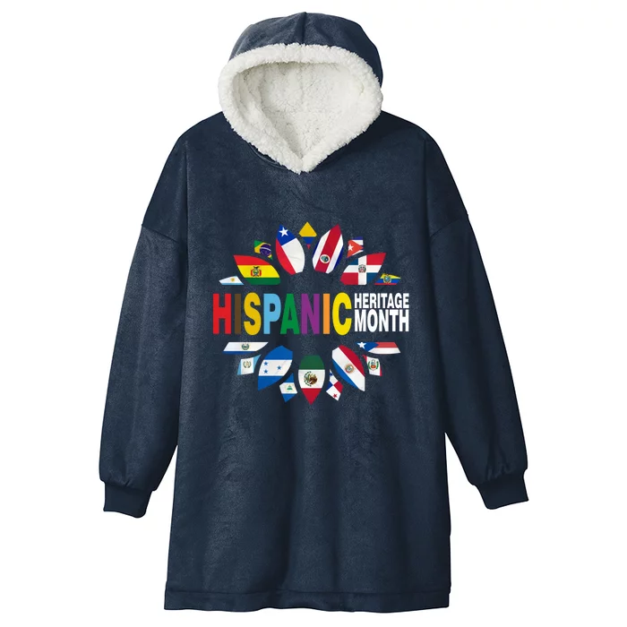 Hispanic Heritage Month Hooded Wearable Blanket