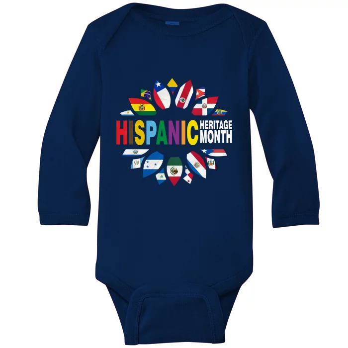 Hispanic Heritage Month Baby Long Sleeve Bodysuit