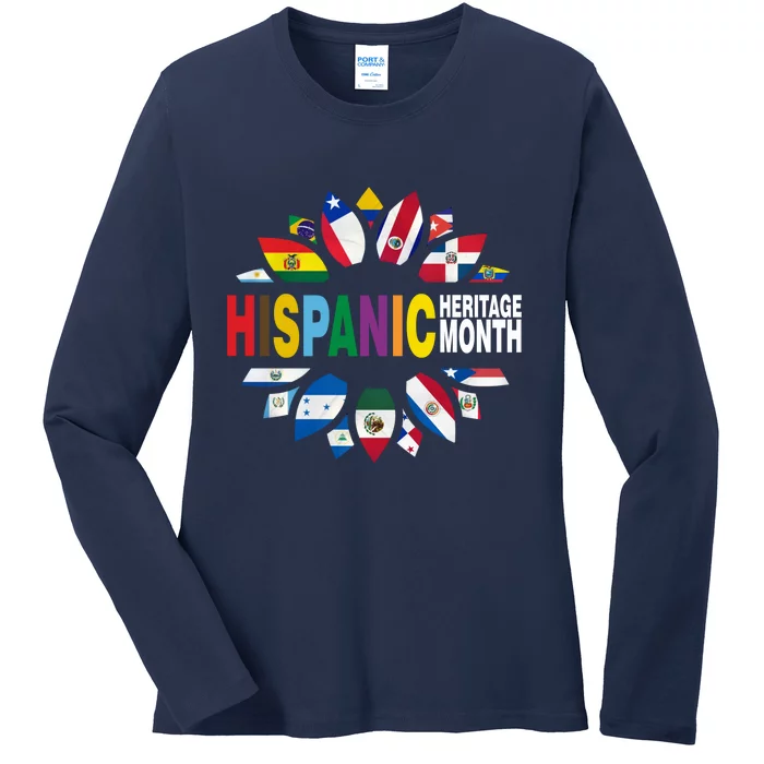 Hispanic Heritage Month Ladies Long Sleeve Shirt