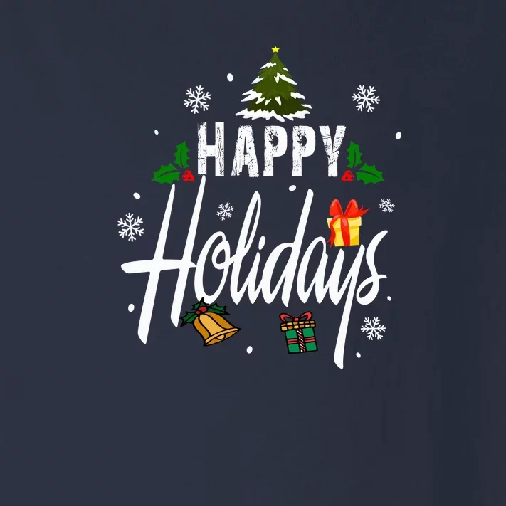 Happy Holidays | Merry Christmas Toddler Long Sleeve Shirt