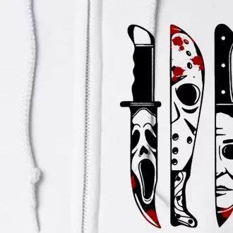 Halloween Horror Movie Characters Full Zip Hoodie