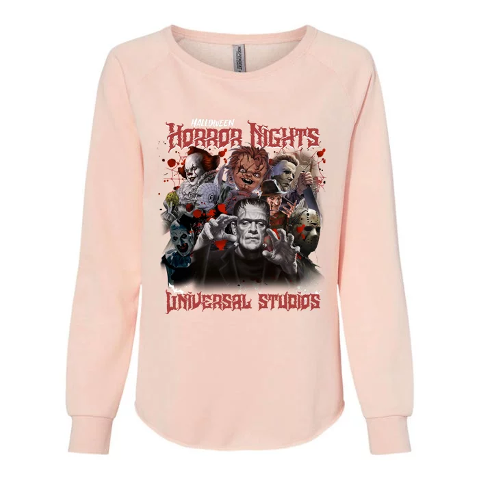 Halloween Horror Nights Universal Horror Characters Halloween Myers Womens California Wash Sweatshirt