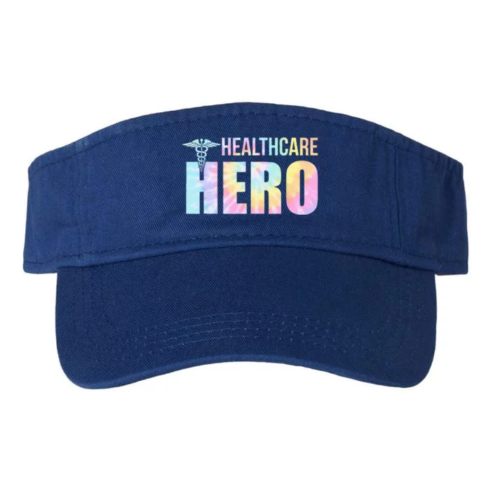 Healthcare Hero Nurse Doctor Frontline Essential Wor Tie Dye Valucap Bio-Washed Visor