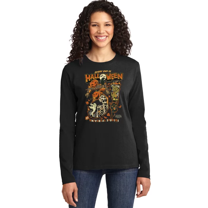 Halloween Horror Nights Hhn Every Day Is Halloween Ladies Long Sleeve Shirt