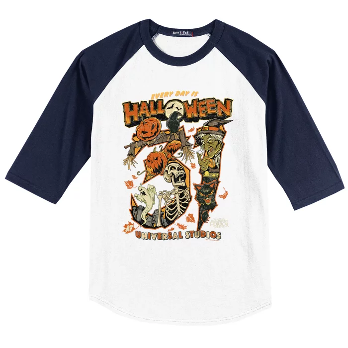 Halloween Horror Nights Hhn Every Day Is Halloween Baseball Sleeve Shirt