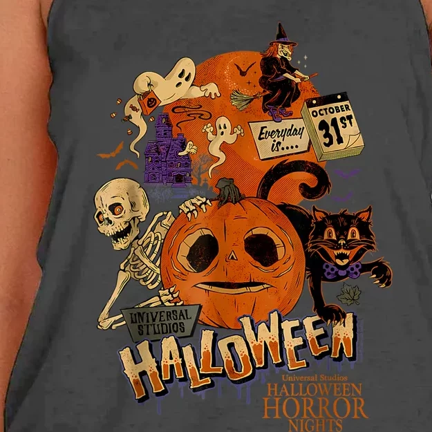 Halloween Horror Nights HHN Lil Boo Women's Knotted Racerback Tank