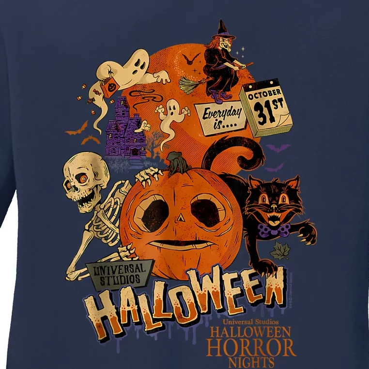 Halloween Horror Nights HHN Lil Boo Ladies Long Sleeve Shirt