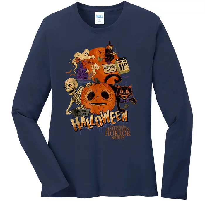 Halloween Horror Nights HHN Lil Boo Ladies Long Sleeve Shirt