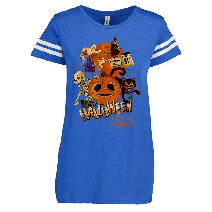 Halloween Horror Nights HHN Lil Boo Enza Ladies Jersey Football T-Shirt