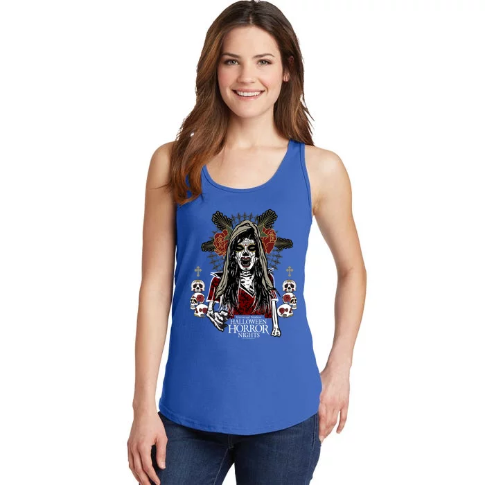 Halloween Horror Nights Day Of The Dead Dia De Los Muertos Ladies Essential Tank