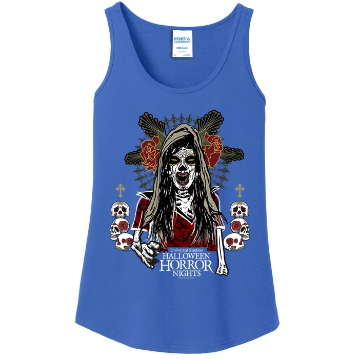 Halloween Horror Nights Day Of The Dead Dia De Los Muertos Ladies Essential Tank