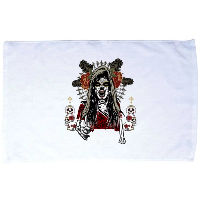 Halloween Horror Nights Day Of The Dead Dia De Los Muertos Microfiber Hand Towel