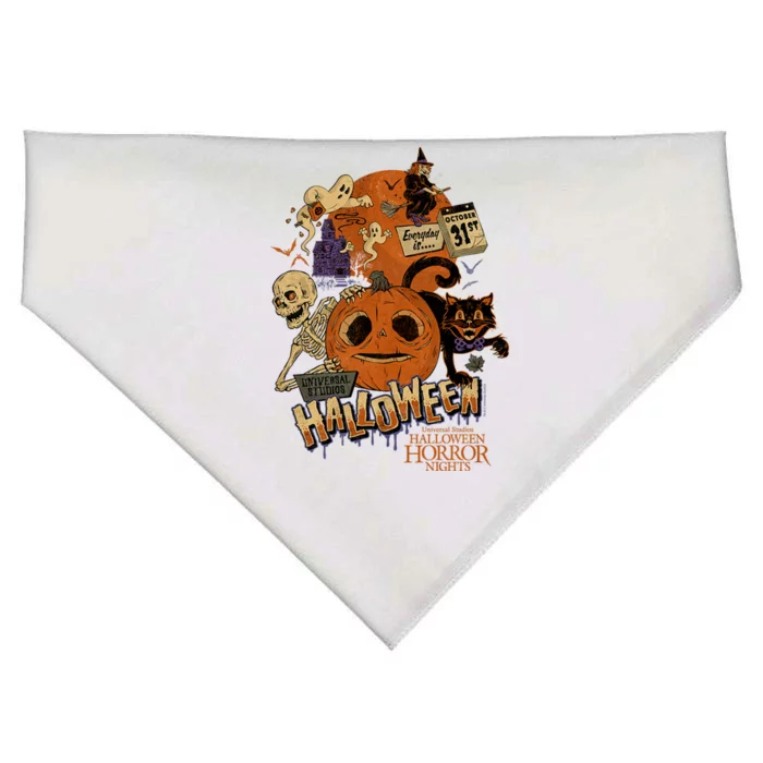 Halloween Horror Nights Lil Boo Pumpkin USA-Made Doggie Bandana